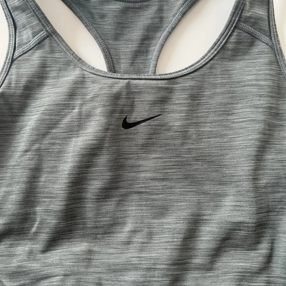Nike grey dri-fit swoosh sports bra - Picture 5 of 8